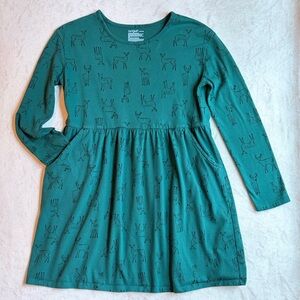 Emerald DEER Dress with Pockets